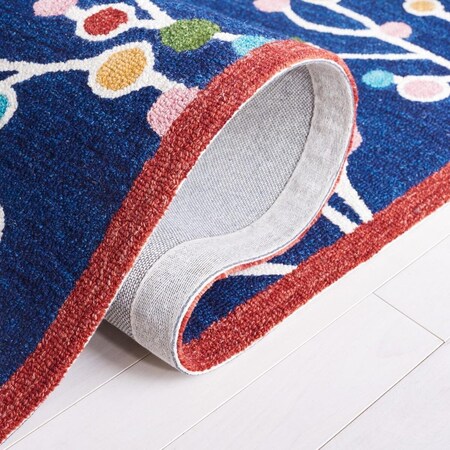 Safavieh 6 x 6 ft. Jardin Hand Tufted Round Area Rug; Blue & Pink JAR751M-6R